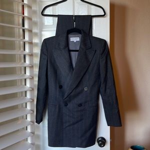 Armani Pant suit. quality! Charcoal gray and on trend with slim pant leg.